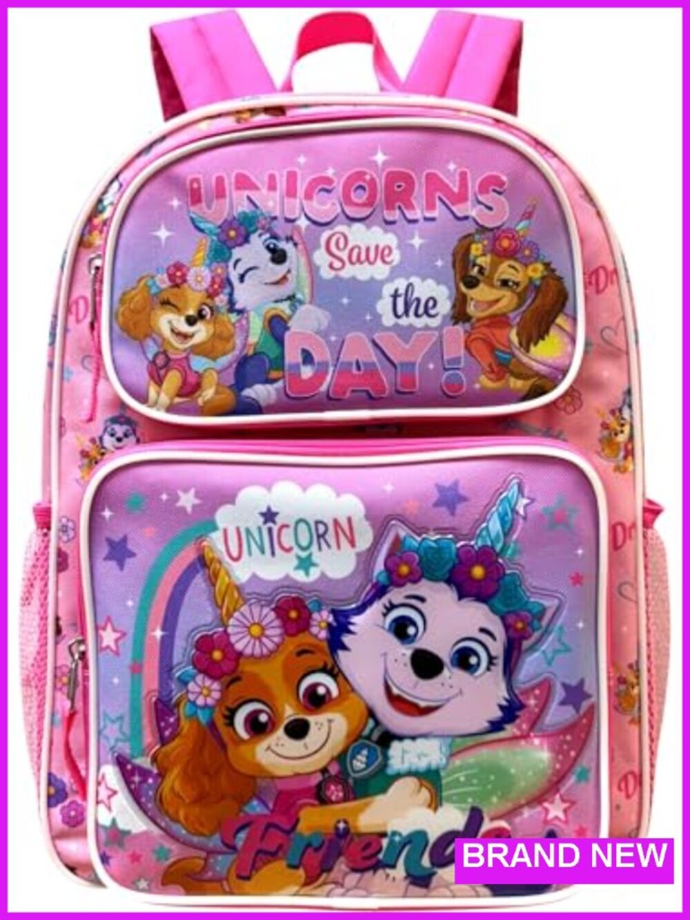 Kids Licensed 16" Large School Backpack with Multiple Pockets, Polyester